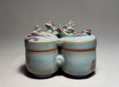 Song Dynasty Jun Kiln Sanlian Box