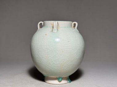 Sui Dynasty Blue and White Glazed Four Series Jars