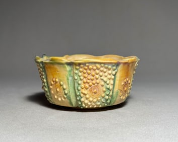 Tang Dynasty tri colored pumpkin shaped bowl