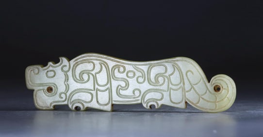 Han Dynasty Jade Tiger Pendant