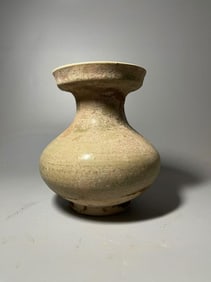 Xiangzhou Kiln Celadon Pan Mouth Bottle