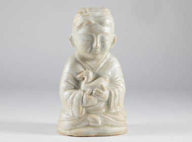 White glazed figures of the Song Dynasty