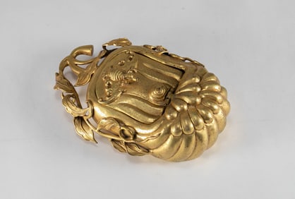 Qing Dynasty Copper Gilded Pen Washing