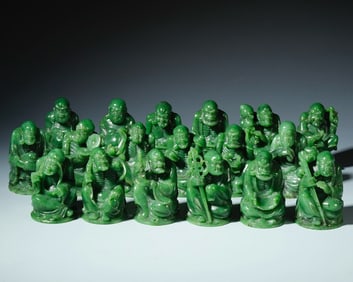 Hetian Jade 18 Arhat