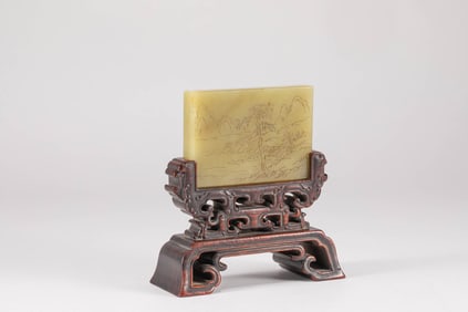 In the Qing Dynasty, Hetian Huangyu Wenfang was licensed