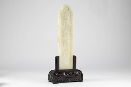 The True Figure of Hotan Jade Five Mountains in the Qing Dynasty