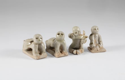 A set of ornaments from Xiangzhou Kiln