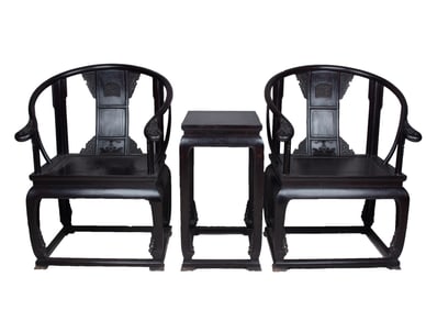 Qing Dynasty Purple Sandalwood Palace Chair