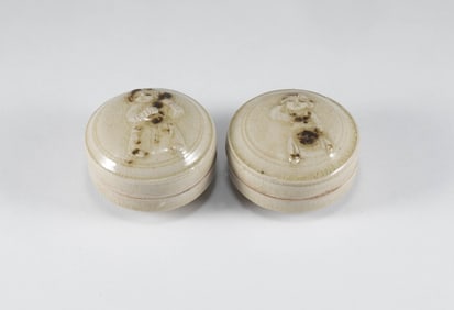 A pair of powder boxes from Xiangzhou Kiln