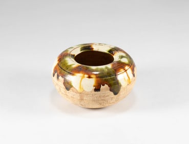 Tang Dynasty tri colored water basin