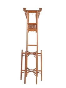 Qing Dynasty Huanghua Pear Face Pot Stand