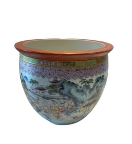 Qing Dynasty Pink Pot