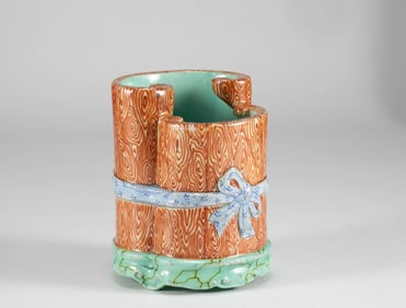 Qing Dynasty Qianlong enamel colored pen holder