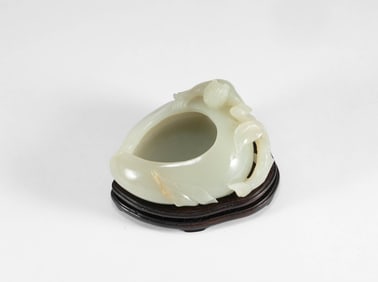 Qing Dynasty Hotan Jade Water Pot