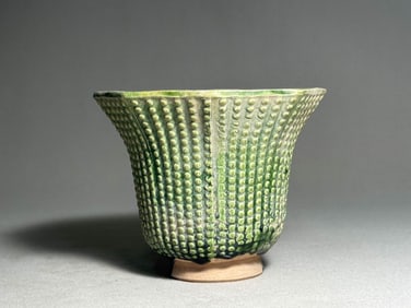 Tang Dynasty green glazed cup