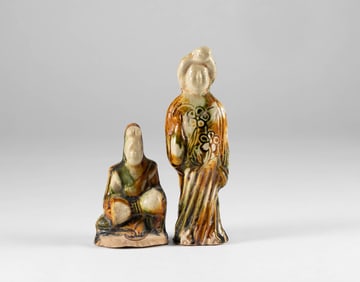 A group of Tang Dynasty Three Colored Figures