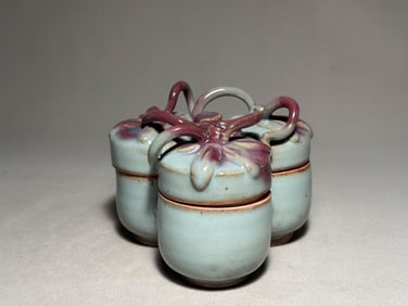 Song Dynasty Jun kiln triple pot