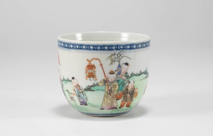 Qing Dynasty Colorful Cup