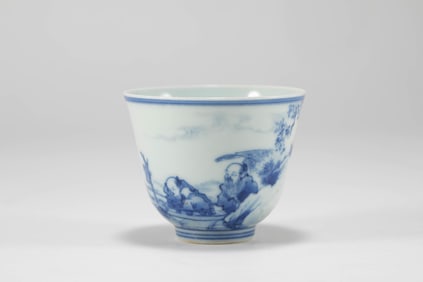 Guangxu Year Blue and White Cup