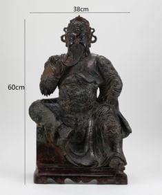 Ming Dynasty bronze statue of Guan Gong