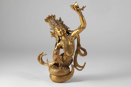 Statue of Longshu Bodhisattva in the Qing Dynasty