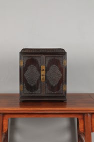 Purple sandalwood Western study cabinet