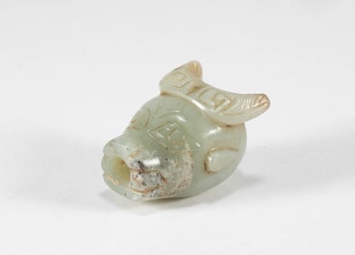 Han Dynasty Jade Bull Head