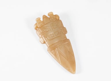 Han Dynasty jade face pendant