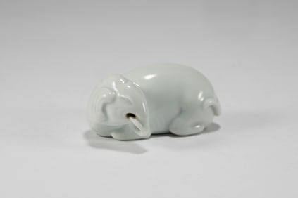 Qing Dynasty celadon mouse