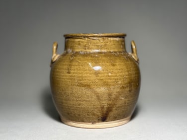 Tang Dynasty Yellow Glazed Double Series Jars