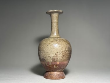 Sui Dynasty blue glazed long necked vase