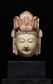 White Marble Buddha head