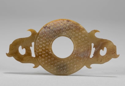 Warring States jade bi