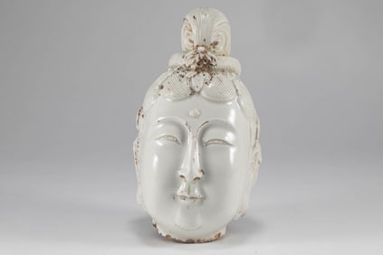 Song Dynasty Ding Kiln Buddha Head