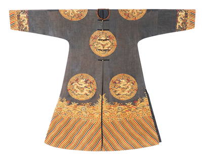 The Dragon Robe of the Qianlong Eight Regiments in the Qing Dynasty: H:180cm W:145cm
