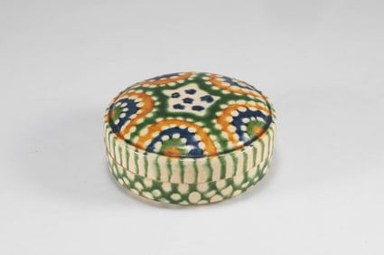 Tang Dynasty tri colored lid box