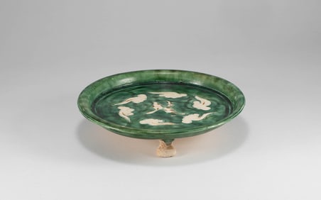 Tang Dynasty Three Legged Three Colored Plate