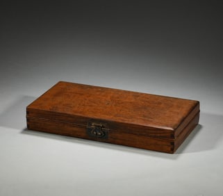 In the Qing Dynasty, Huanghua Pear Wood Tie Box