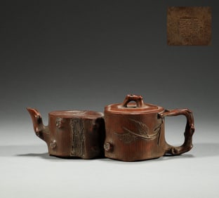 In the Qing Dynasty, purple clay teapots
