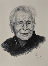 Wu Guanzhong's character drawings are not framed sketches