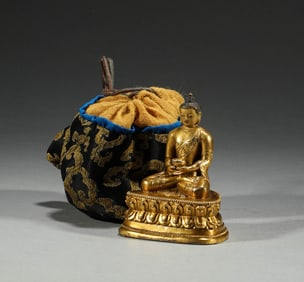 During the Qing Dynasty, bronze gilded Buddha statues were created