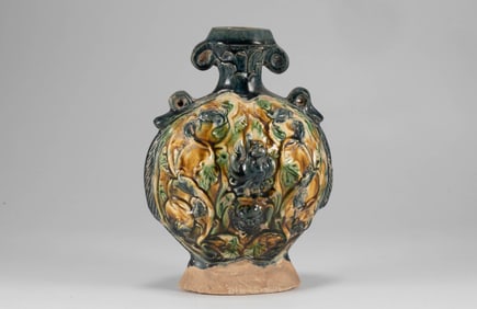 Tang Sancai Flat Pot