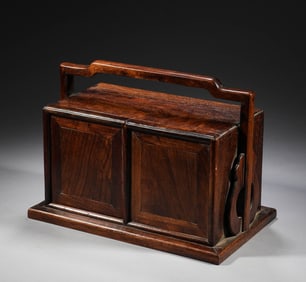 In the Qing Dynasty, Huanghua Pear Wood Treasure Box