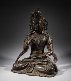 In the Ming Dynasty, bronze statues of Buddha were made