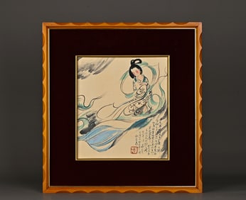 Liu Danzhai Chang'e Yutu blueprint book solid wood frame