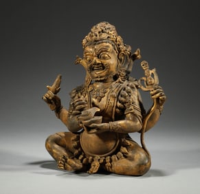 In the Ming Dynasty, bronze gilded Buddha statues were created
