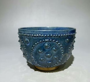 Tang Dynasty green glazed milk nail bowl