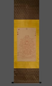 Ding Yunpeng Buddha statue blueprint vertical axis