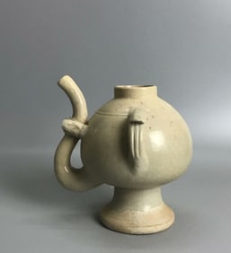 Celadon pictographic teapot