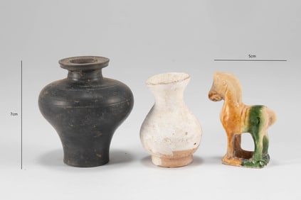 A set of Tang Dynasty porcelain and pottery